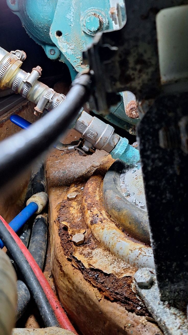 Marine engine boring