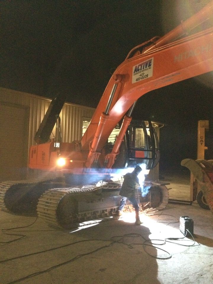 Industrial welding workshop